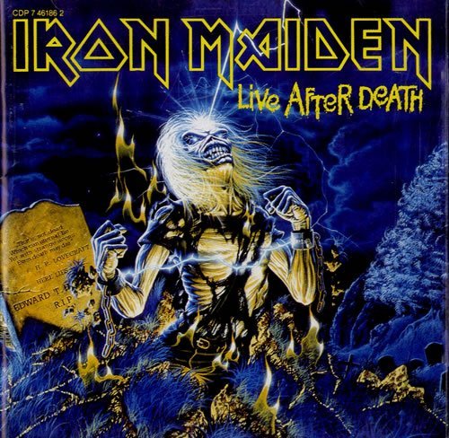 Iron Maiden Live After Death サイン入り Iron Maiden Live After Death + Booklet - EX UK 2-LP vinyl